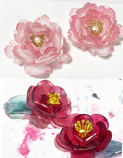 花の耳飾り